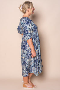 Abigail Midi Dress in Navy