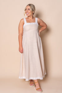 Rachelle Midi Dress in Ivory