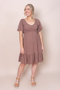 Leni Dress in Chocolate