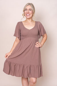 Leni Dress in Chocolate