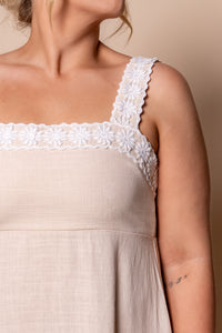 Rachelle Midi Dress in Ivory