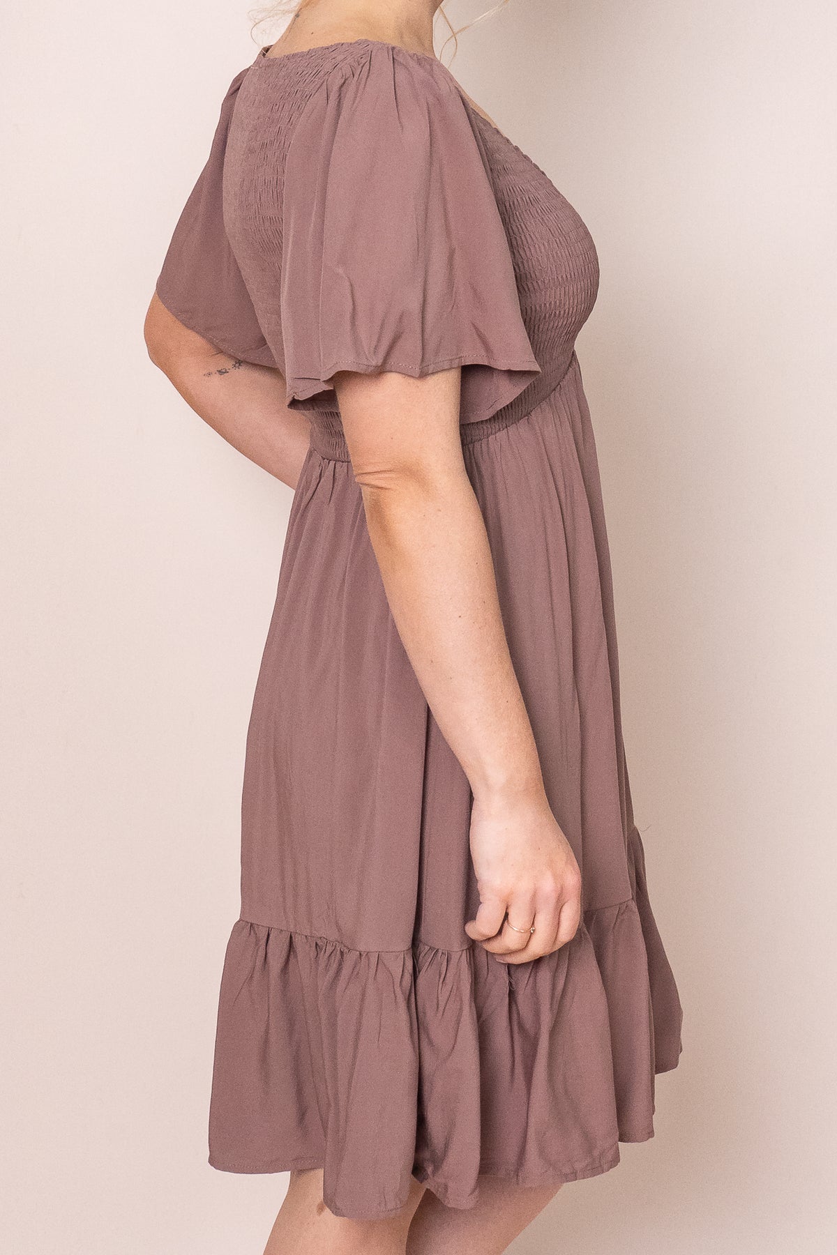 Leni Dress in Chocolate