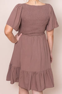 Leni Dress in Chocolate