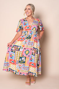 Dizzy Midi Dress in Multi