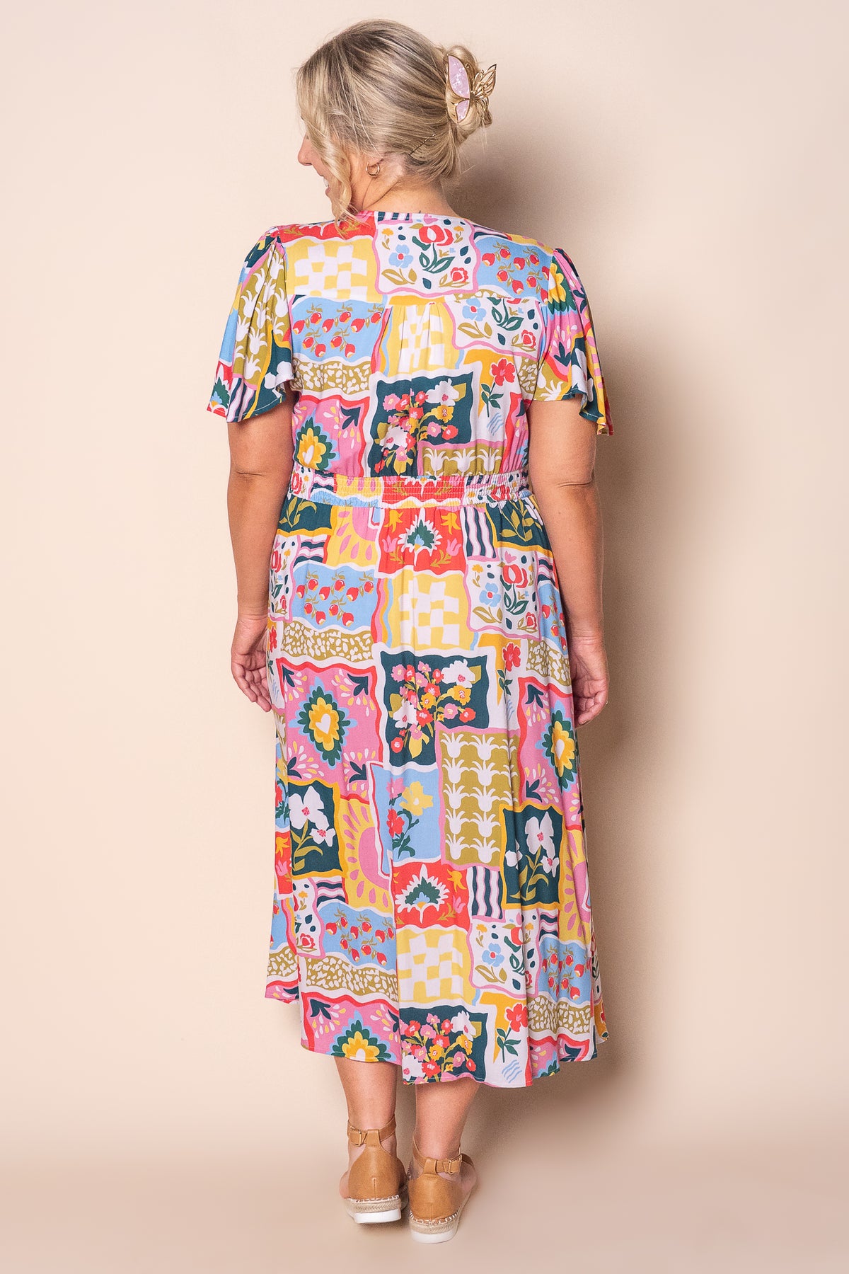 Dizzy Midi Dress in Multi