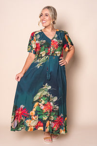 Terri Maxi Dress in Dark Teal