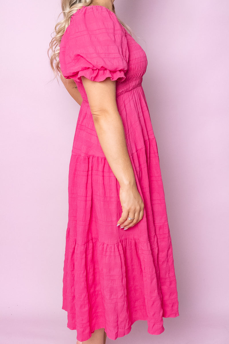 Eloise Dress in Hot Pink