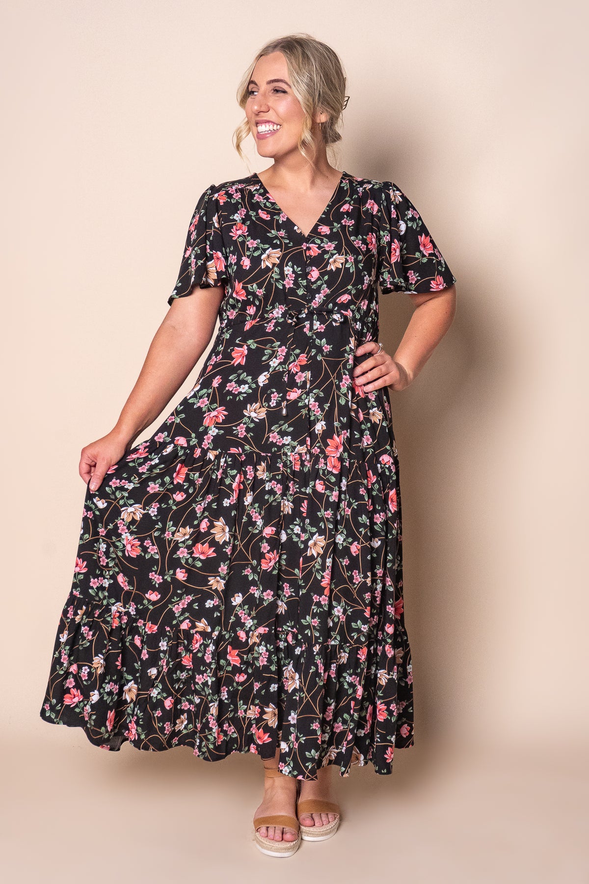 Tahlia Maxi Dress in Black