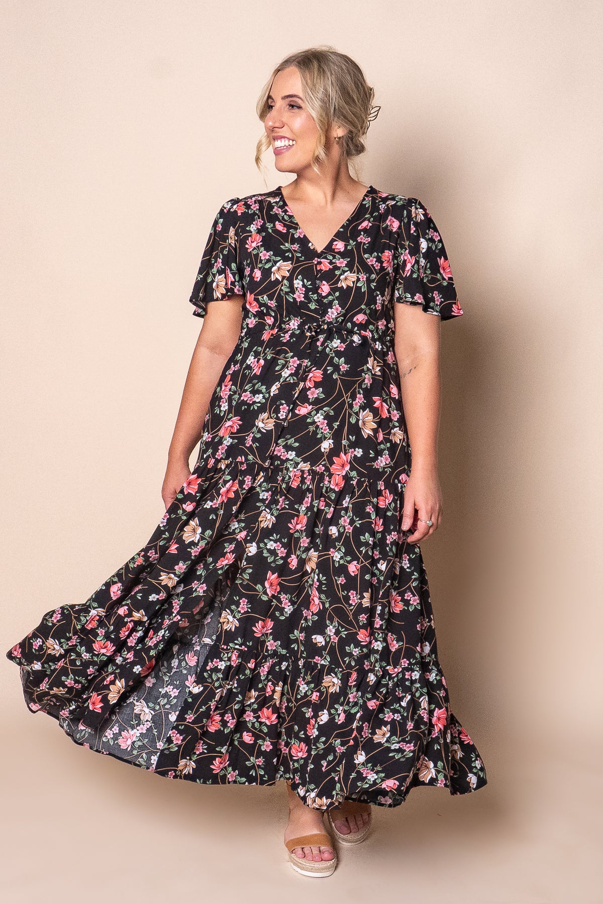 Tahlia Maxi Dress in Black