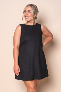 Tallow Tie Mini Dress in Black - Silent Theory