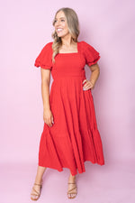 Eloise Dress in Red