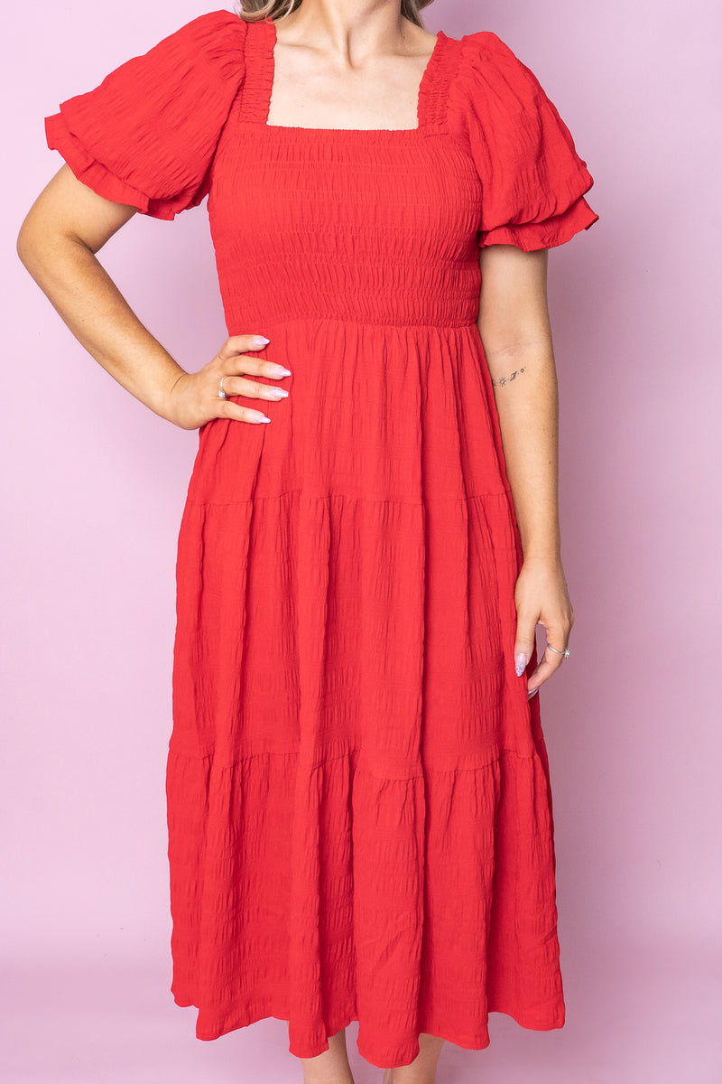 Eloise Dress in Red