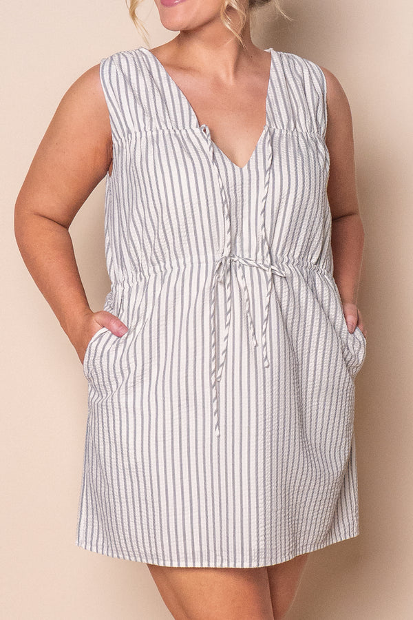 Daybreak Mini Dress in Vintage White - Silent Theory