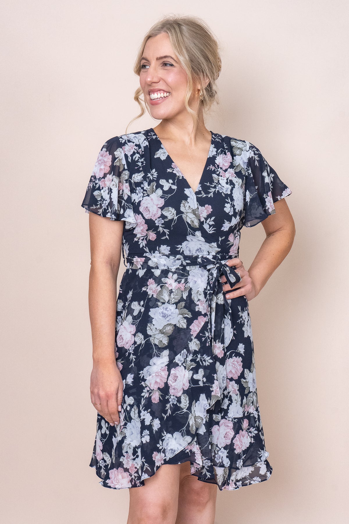 Willoughby Dress in Navy