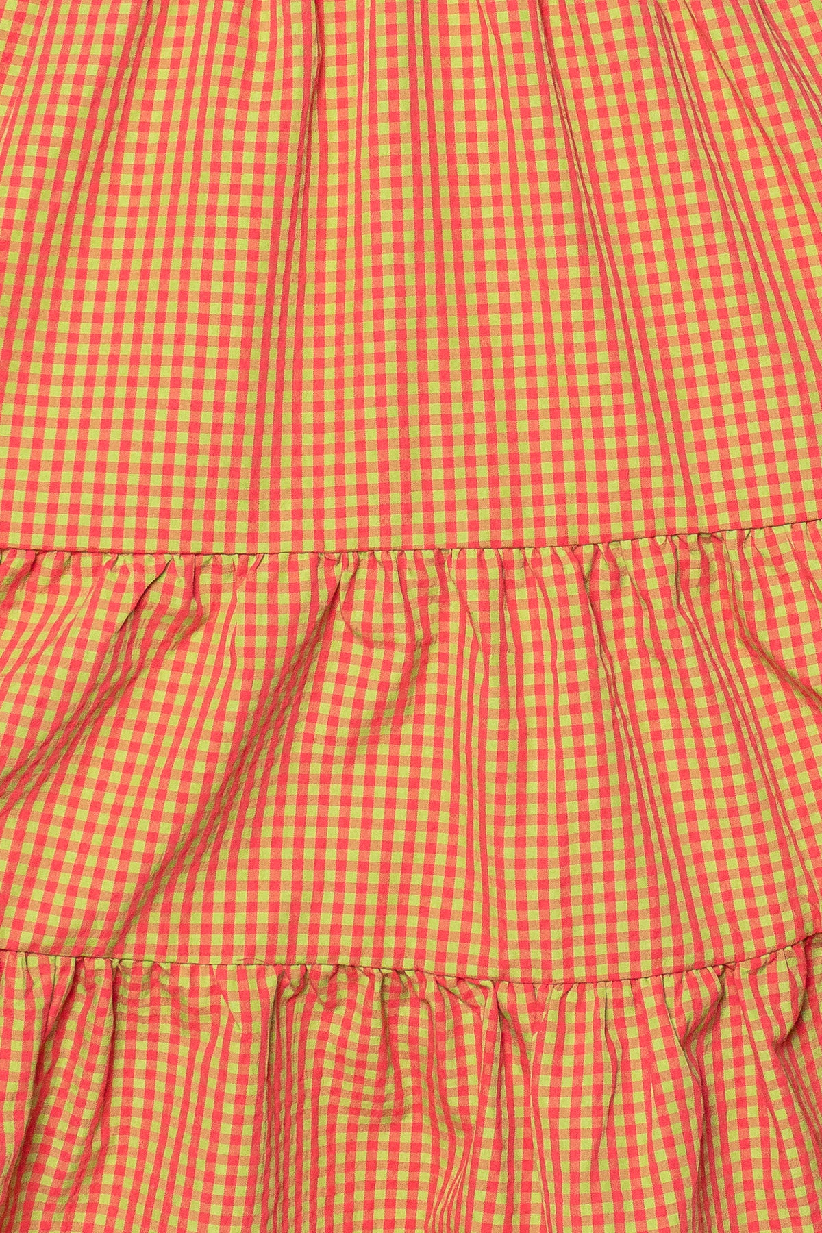 Yansi Gingham Dress in Toffee Apple
