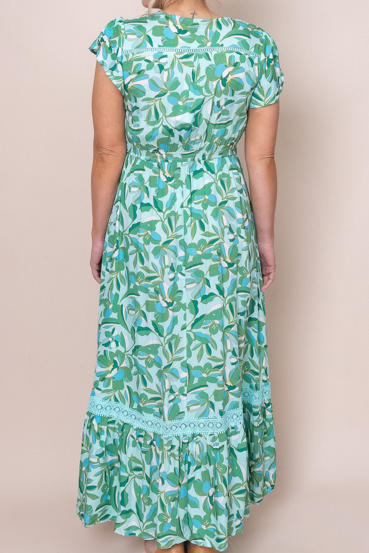 Mabel Dress in Aqua