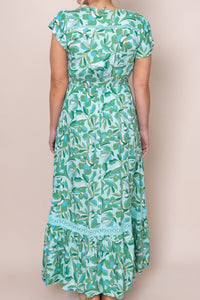 Mabel Dress in Aqua