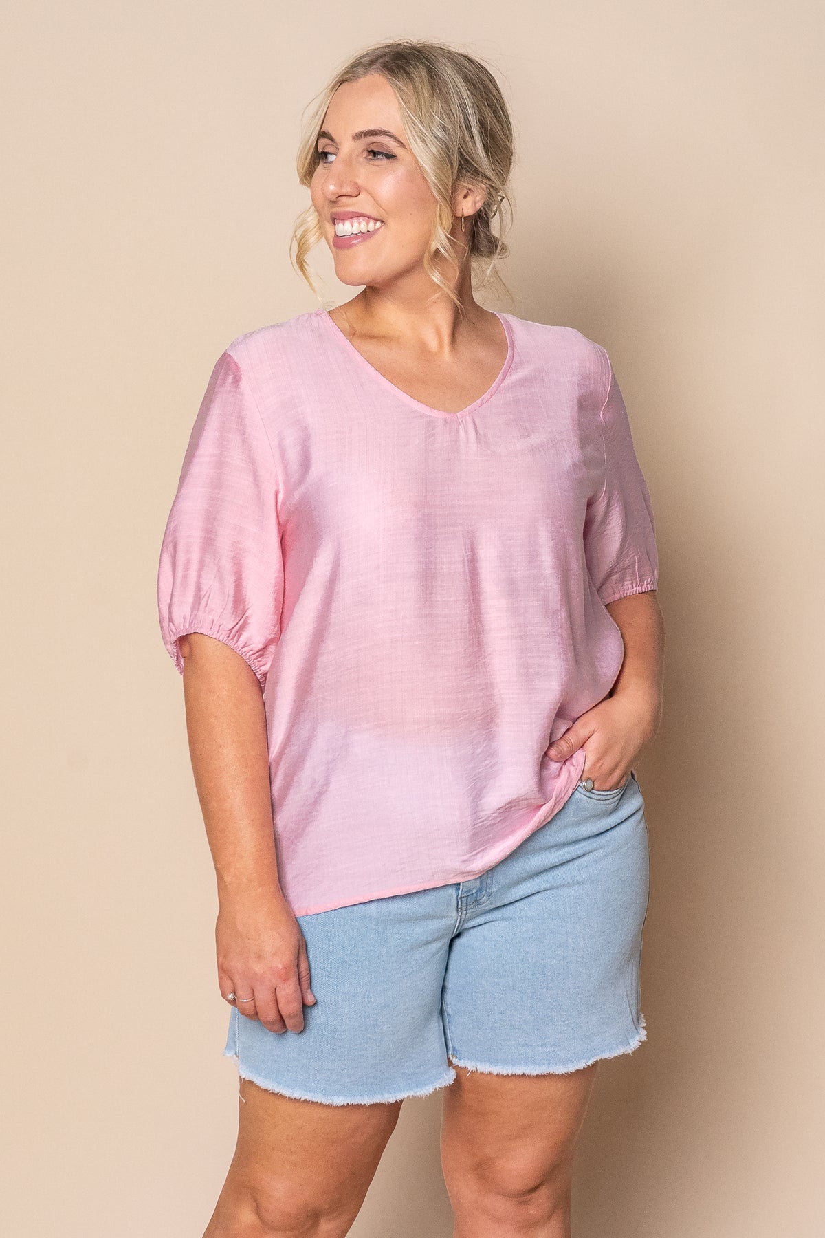 Quenby Top in Pink