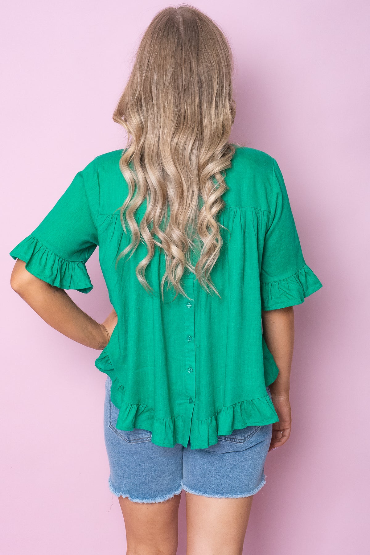 Bo Top in Emerald