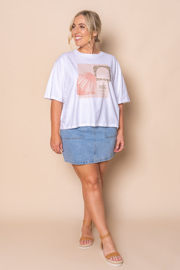 Tranquility Tee in White - Silent Theory