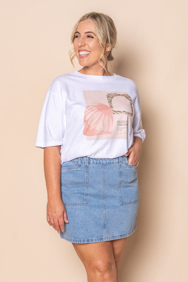 Becca Skirt in Light Blue - All About Eve