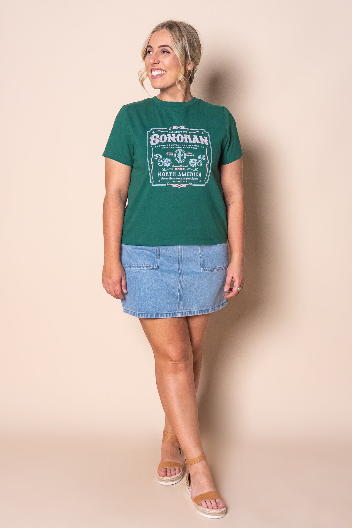 Sonoran Regular Tee in Forrest - All About Eve