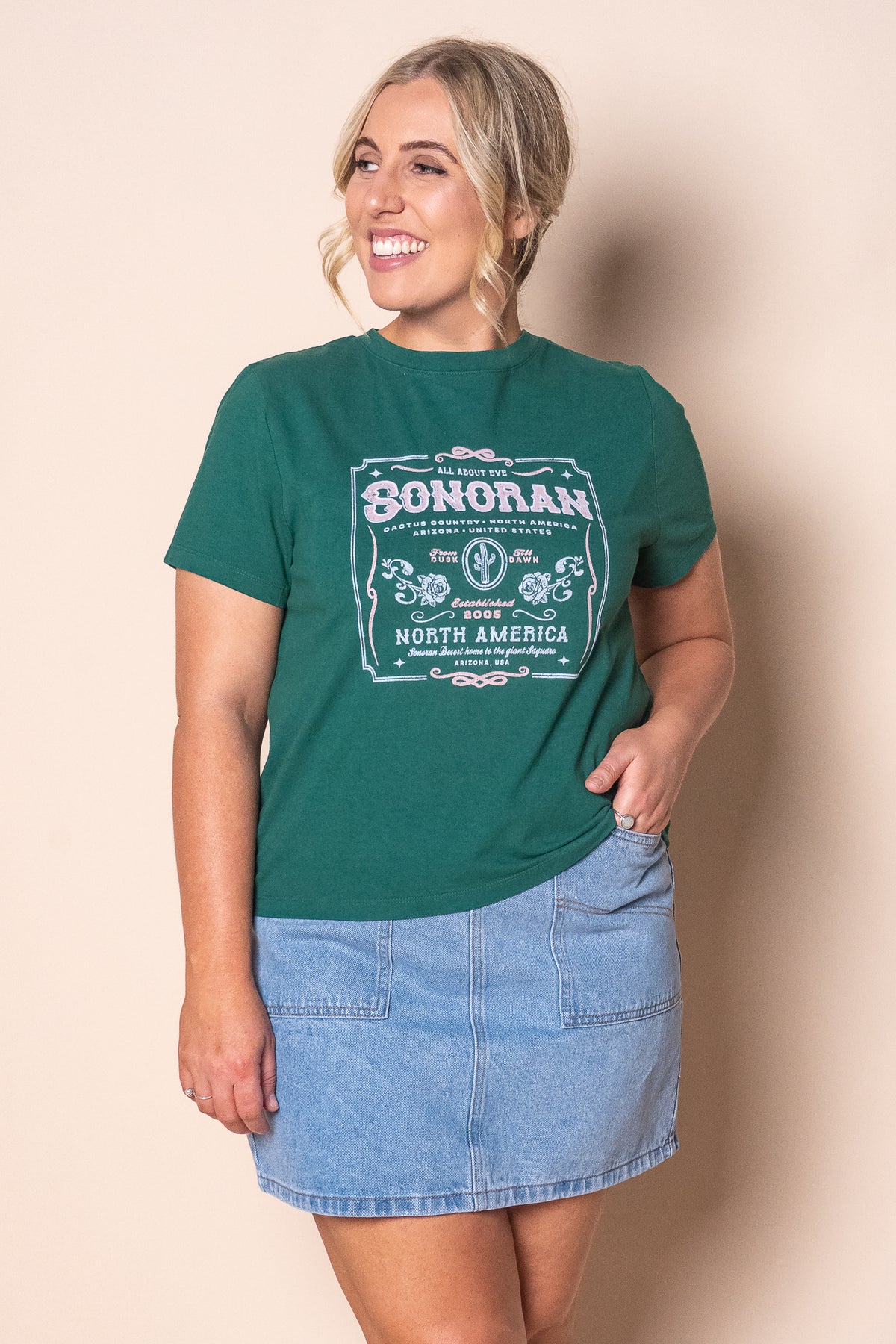 Sonoran Regular Tee in Forrest - All About Eve