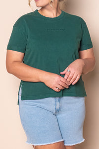 AAE Washed Tee in Forest Green - All About Eve