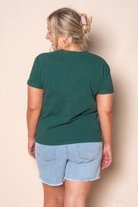 AAE Washed Tee in Forest Green - All About Eve