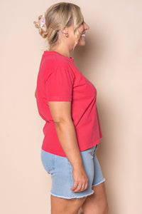 AAE Washed Tee in Berry - All About Eve