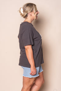 Yellowstone Relaxed Tee in Charcoal - All About Eve