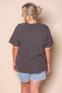 Yellowstone Relaxed Tee in Charcoal - All About Eve