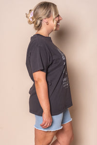 Dusty Trails Relaxed Tee in Washed Black - All About Eve