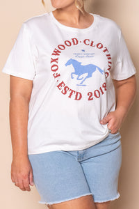 ESTD 2018 Tee in Vintage White - Foxwood