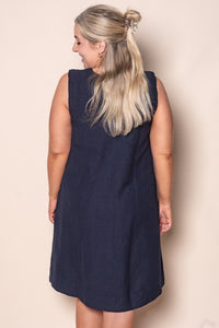 Bermuda Sleeveless Dress in Dark Sapphire - Foxwood