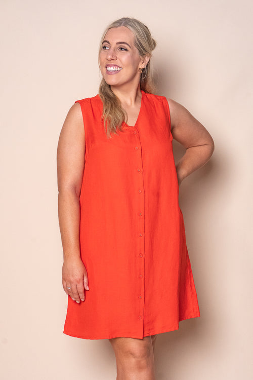 Anara Dress in Tangelo - Foxwood