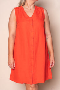 Anara Dress in Tangelo - Foxwood