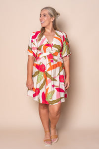 Rissa Floral Dress in Cream