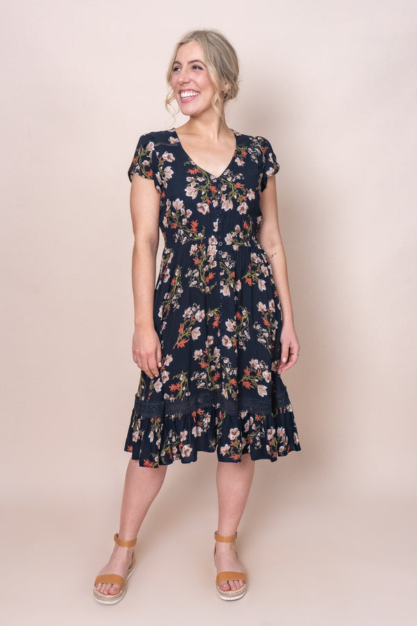 Erin Dress in Navy