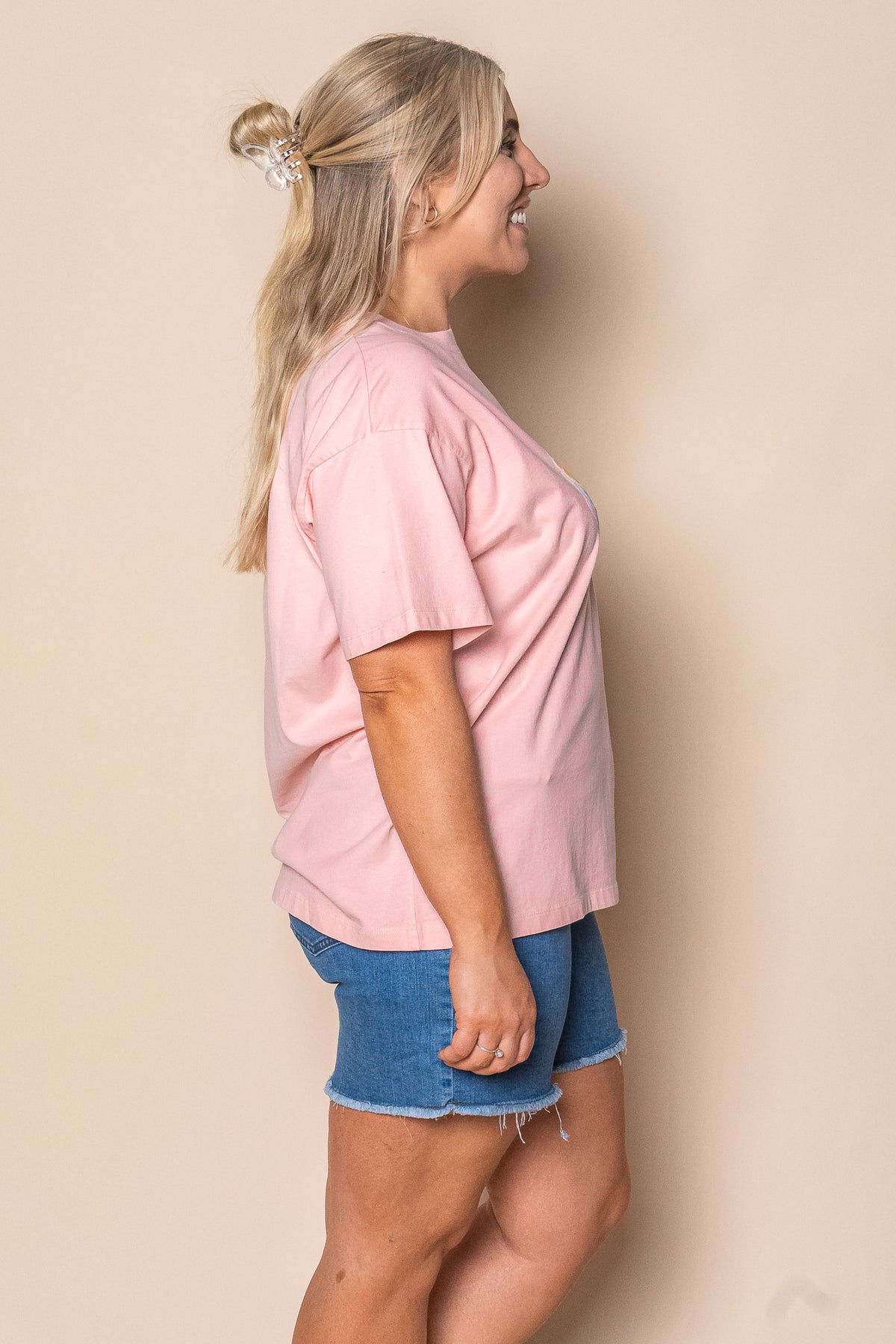 Fruit Salad Relaxed Tee in Pink - All About Eve