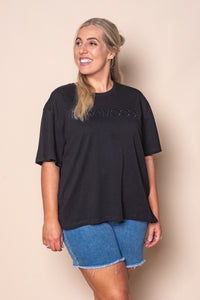 Simplified Tee in Black - Foxwood