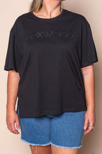 Simplified Tee in Black - Foxwood