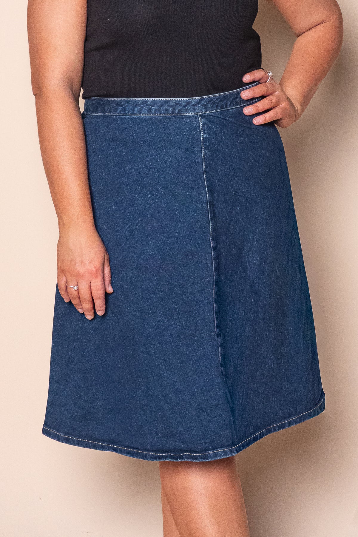 Copenhagen Skirt in Mid Blue - Foxwood