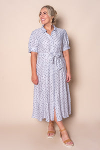 Kayleen Midi Dress in Light Grey