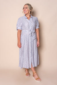 Kayleen Midi Dress in Light Grey