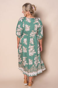 Faye Midi Dress in Emerald