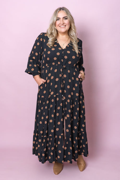 Franco Maxi Dress in Black