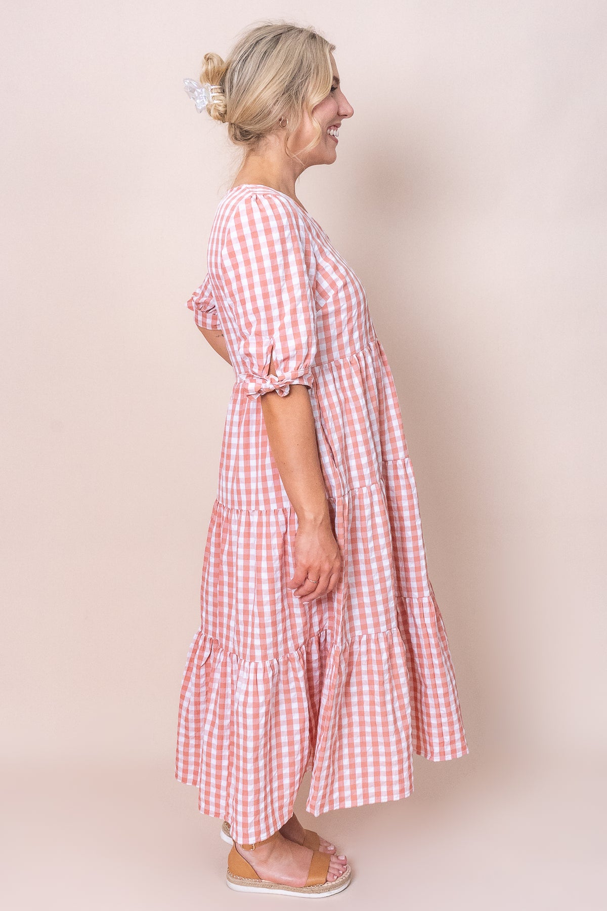 Romy Dress in Peach