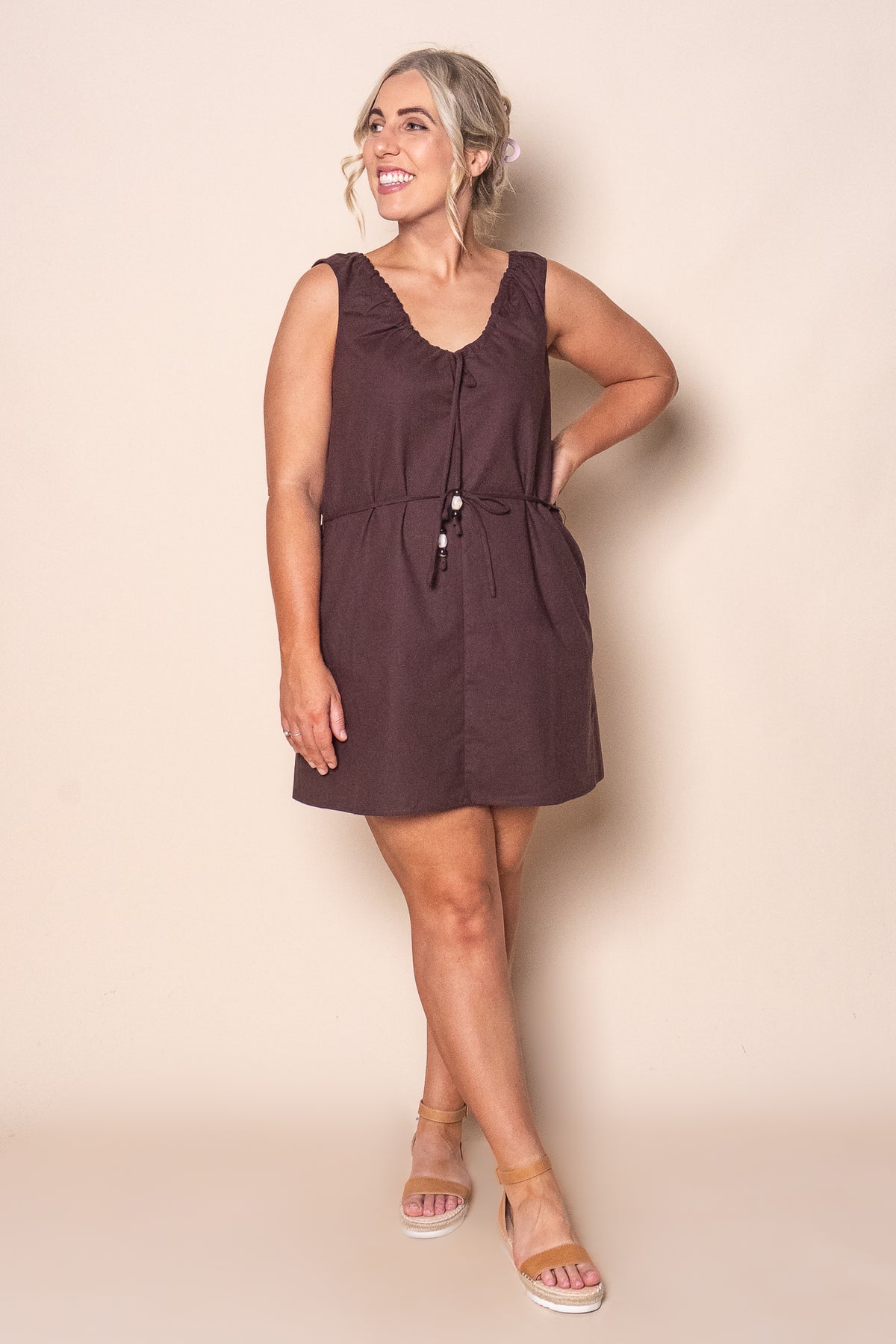 Lenni Mini Dress in Chocolate - Silent Theory