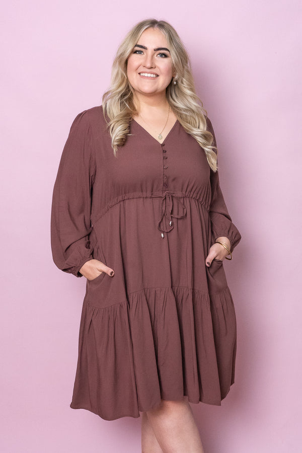 Dixie Dress in Chocolate